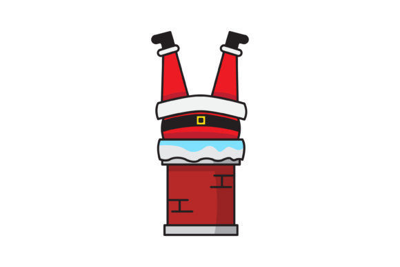 Brown Chimney on Christmas Santa Claus Icon