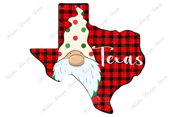 Buffalo Plaid Texas Christmas Embroidery