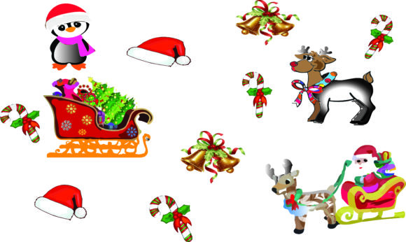 Christmas Clipart, Graphic Templates for Seasonal Content