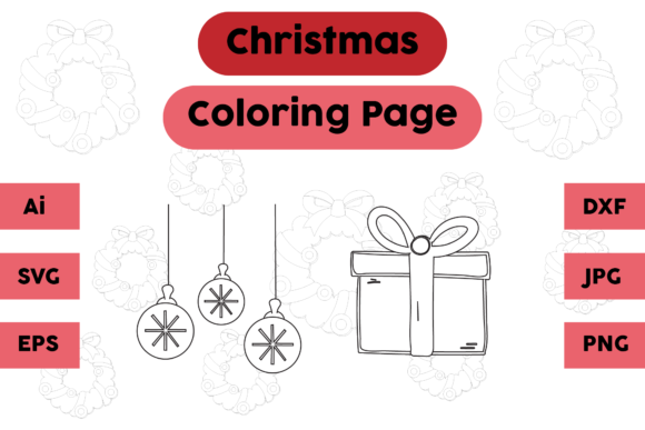 Christmas Coloring Page Lamp Gift Set 03 Review for Branding & Marketing