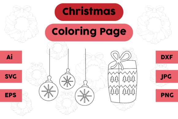 Christmas Coloring Page Lamp Gift Sets for Branding and Marketing