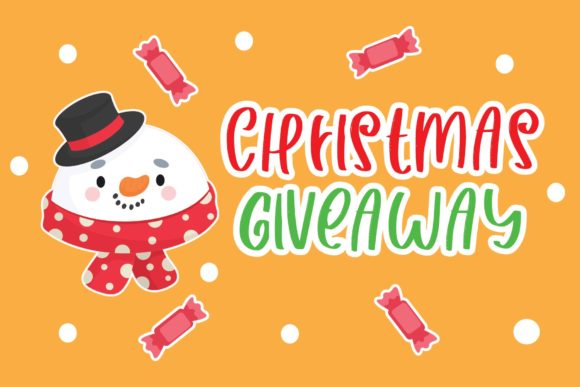 Christmas Giveaway Display for Local Business Branding