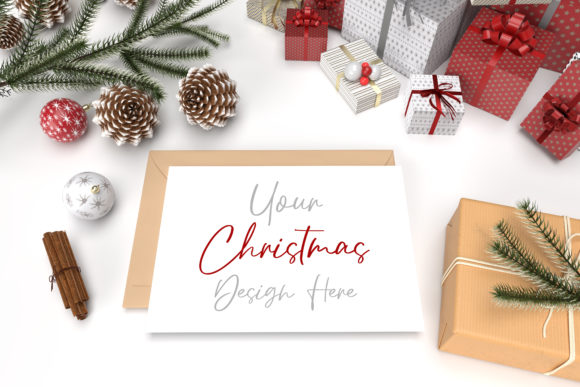 Christmas Mockup for Local Branding and Product Packaging