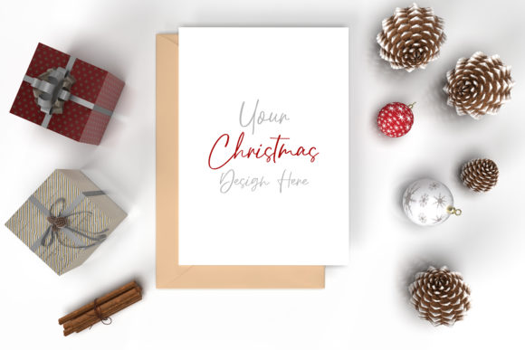 Christmas Mockup for Local Business Branding and Packaging