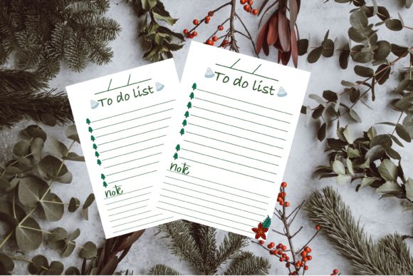 Christmas Todo List Print Templates for Branding and Marketing