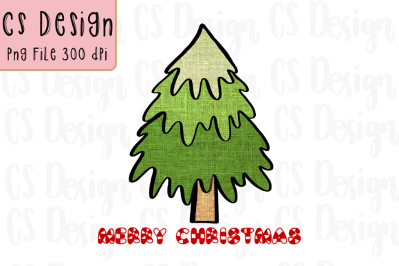 Christmas Tree Sublimation Graphic for Crafts