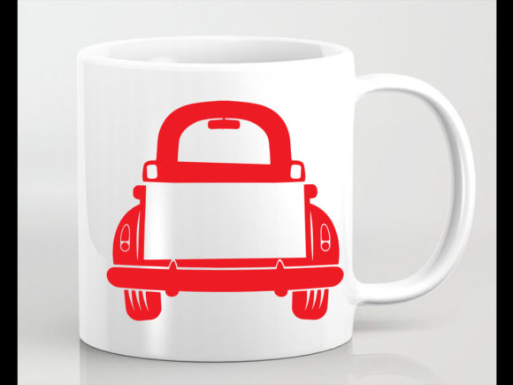 Christmas Truck SVG Cut File for Print Templates