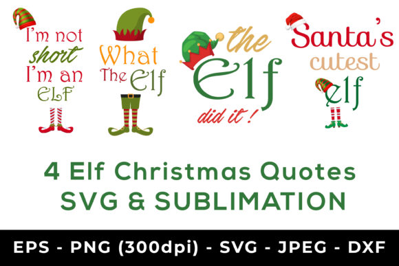 Elf Christmas Sublimation for Crafts and Design
