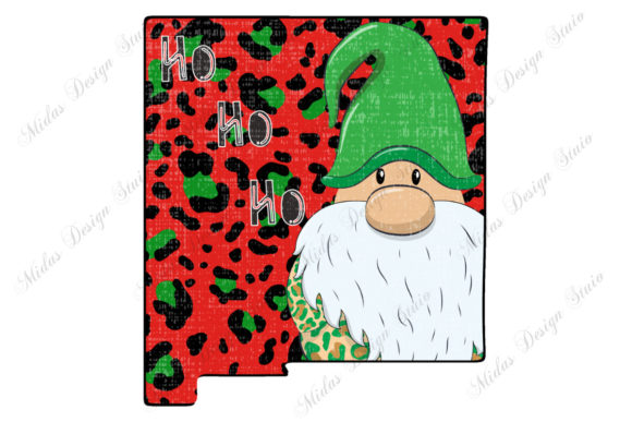 Grunge New Mexico Christmas with Gnome Craft Design