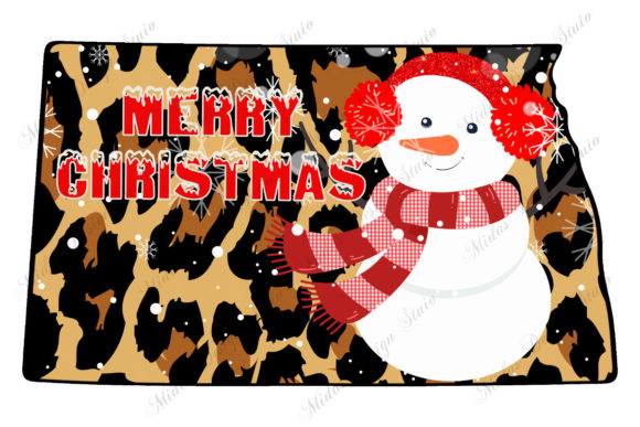 Leopard North Dakota Christmas with Snow Crafts