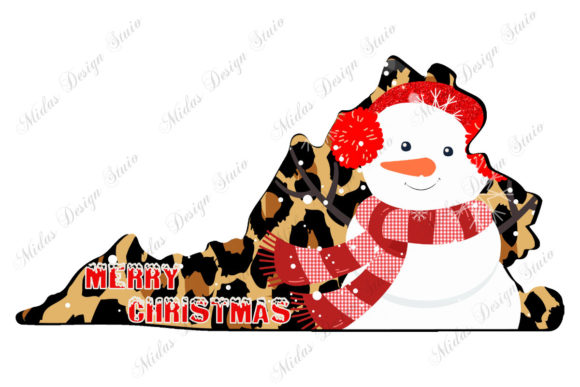Leopard Virginia Christmas with Snowman Crafts