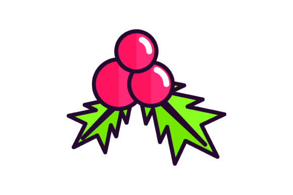 Poinsettia for Door Christmas Decoration Icon