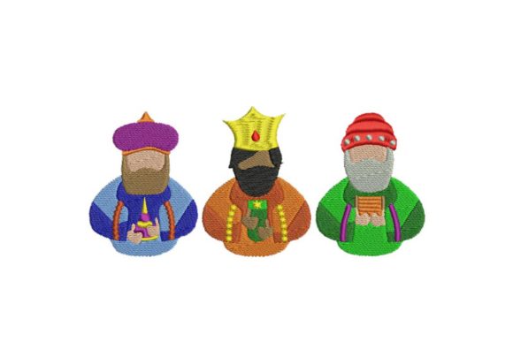 Three Wise Kings Busts for Christmas Branding